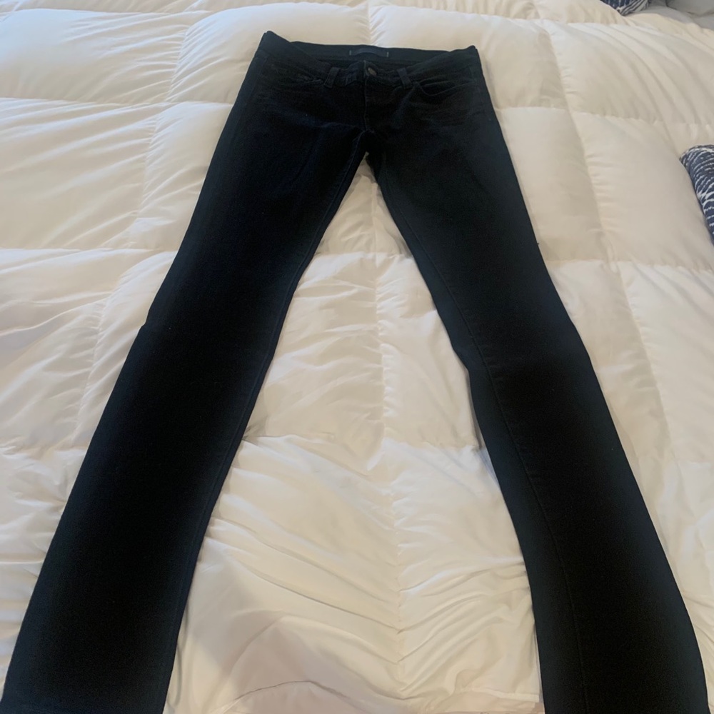 J Brand black straight leg jeans